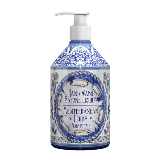 Jabón líquido de manos Le Maioliche HIERBAS MEDITERRÁNEAS 500 ml