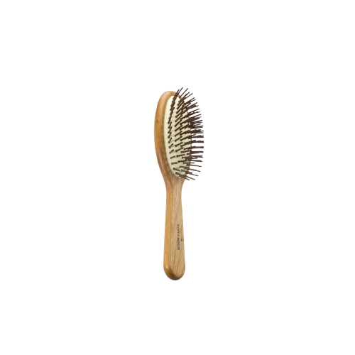 Legno Red Alder Wood Pneumatic Oval Brush with Cylindrical Wood Pins