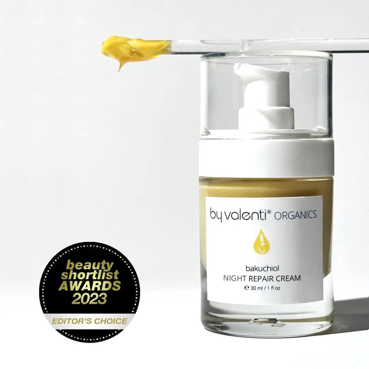 Bakuchiol Night Repair Cream Bakuchiol 1% + Retinyl Palmitate .3% + Hyaluronic acid + Ceramides