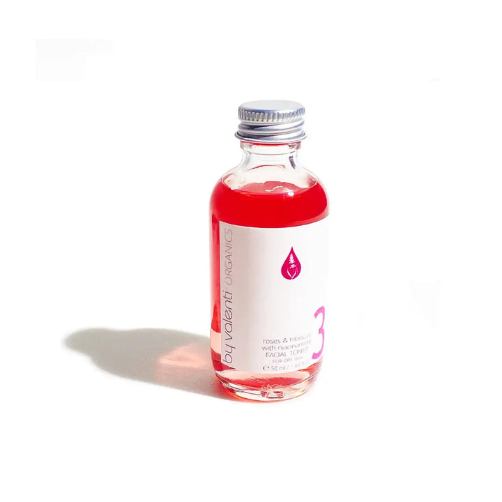 Roses & Hibiscus with Niacinamide Facial Toner for Dry Skin with Niacinamide 5% + Hibiscus extract + Witch hazel