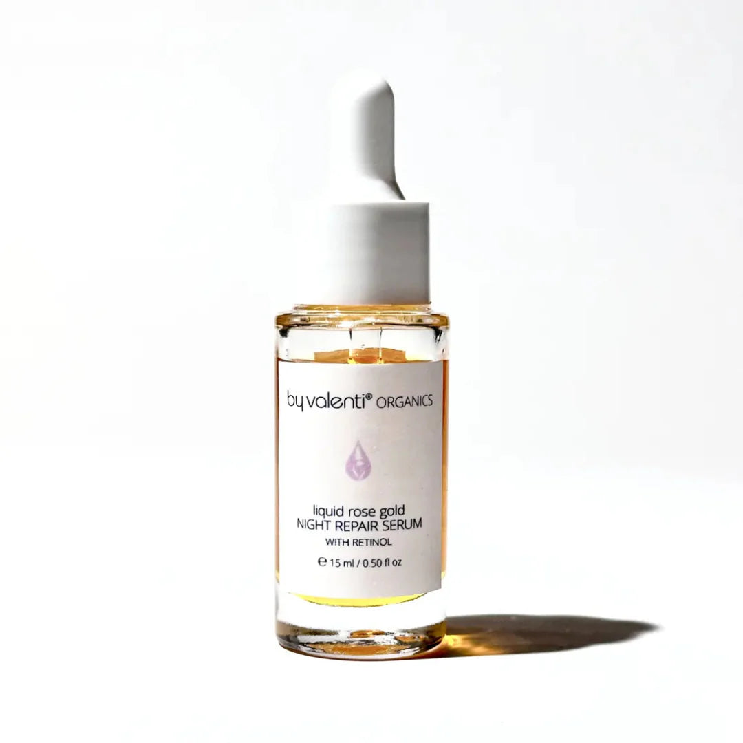 Liquid Rose Gold with Retinyl palmitate + CoQ10 + Tetrahexyldecyl ascorbate + Olive squalane