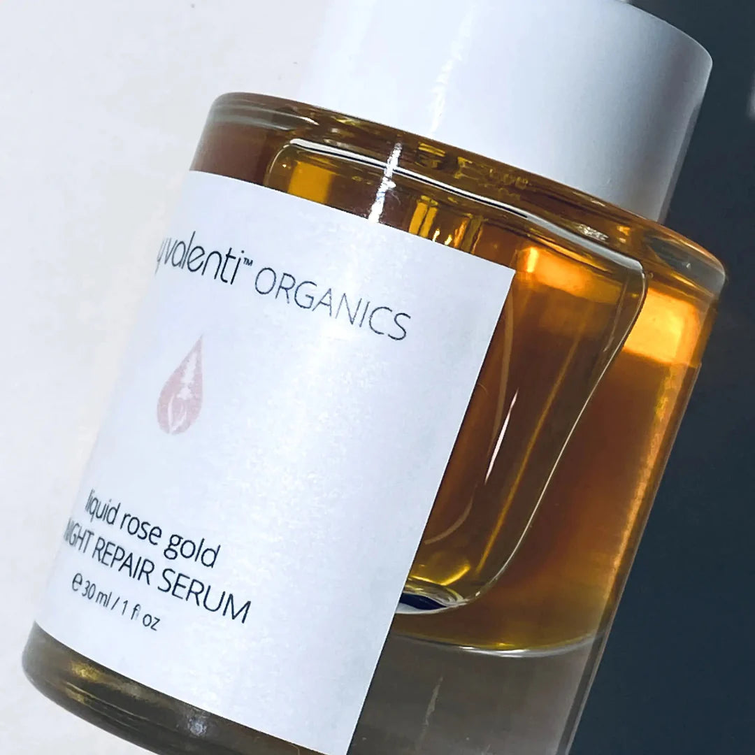 Liquid Rose Gold with Retinyl palmitate + CoQ10 + Tetrahexyldecyl ascorbate + Olive squalane