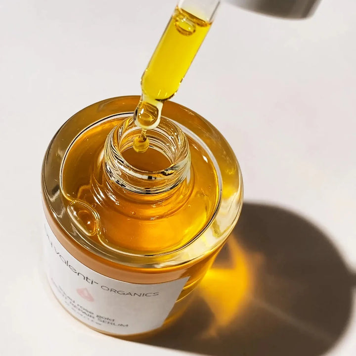 Liquid Rose Gold with Retinyl palmitate + CoQ10 + Tetrahexyldecyl ascorbate + Olive squalane