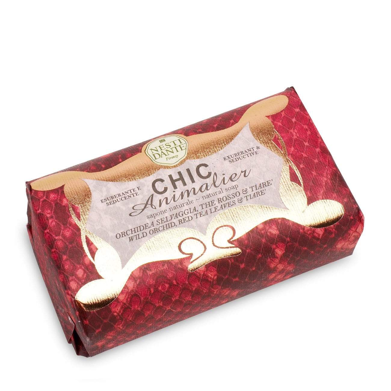 Jabón Nesti Dante Chic Animalier Rojo (Pitón) 250 gr